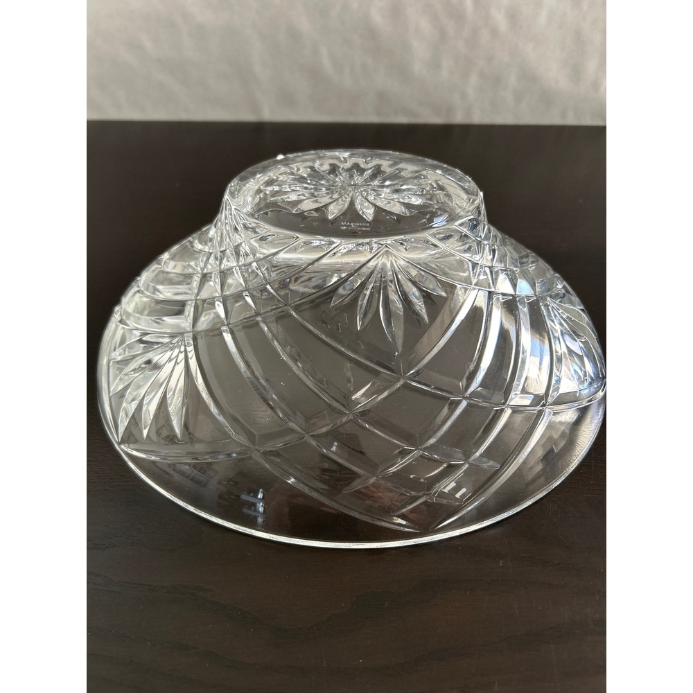 WATERFORD Marquis MAXIMILLION CENTERPIECE BOWL, Cut Lead Crystal, 12", ITALY - Picture 5 of 5